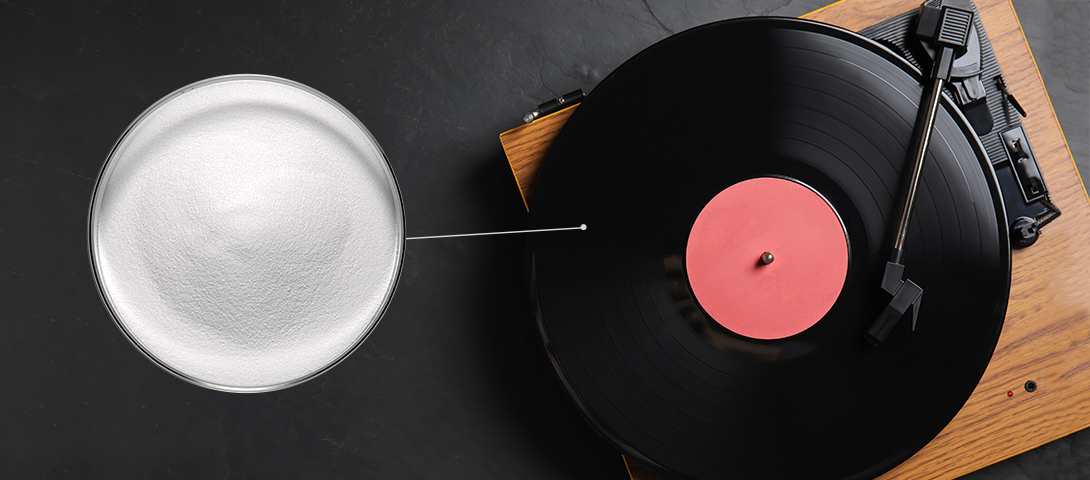 [PCR-PVC] Going Green in the Music Industry <br /> PVC Polyvinyl Chloride LG Chem Petrochemicals Common plastics that can be used for construction materials and daily commodities